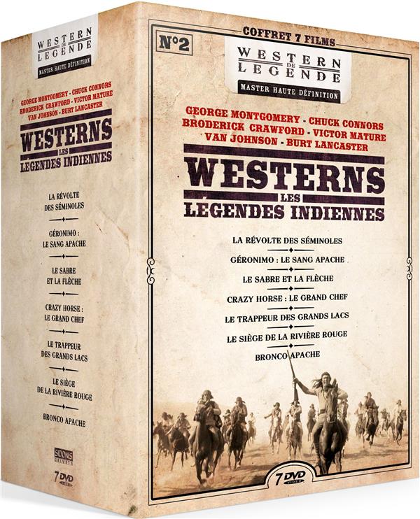 Westerns - Légendes indiennes n° 2 - Coffret 7 Films [DVD] - flash vidéo