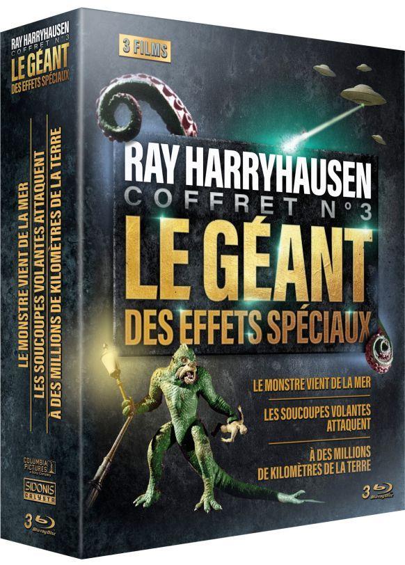 Ray Harryhausen - Coffret n° 3 : Le Monstre vient de la mer + Les Soucoupes volantes attaquent + À des millions de kilomètres de la terre [Blu-ray]
