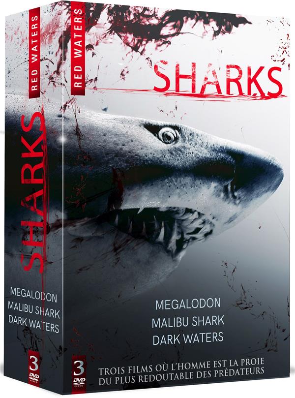 Sharks : Mégalodon + Malibu Shark Attack + Dark Waters [DVD]