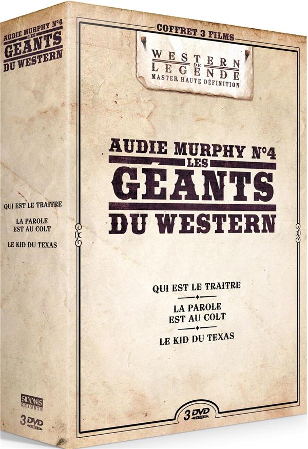 Les géants du western : Audie Murphy n° 4 - Coffret 3 films [DVD] - flash vidéo
