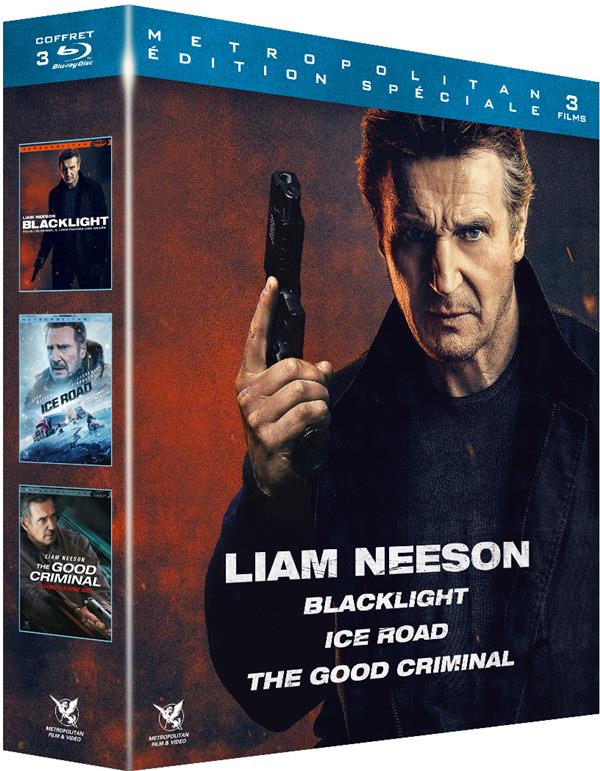 3 films avec Liam Neeson : Blacklight + Ice Road + The good Criminal [Blu-ray]