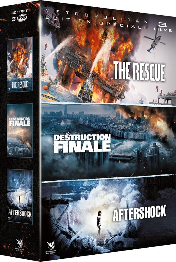 Coffret Catastrophe - 3 films : The Rescue + Aftershock + Destruction finale [DVD] - flash vidéo