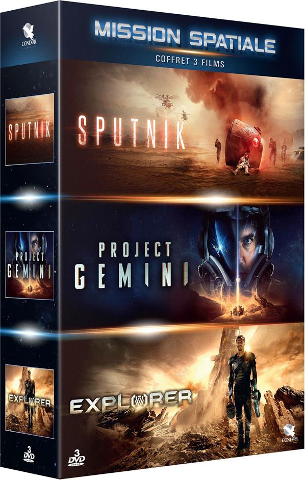 Coffret Mission spatiale - 3 films : Sputnik, espèce inconnue + Project Gemini + Explorer [DVD] - flash vidéo