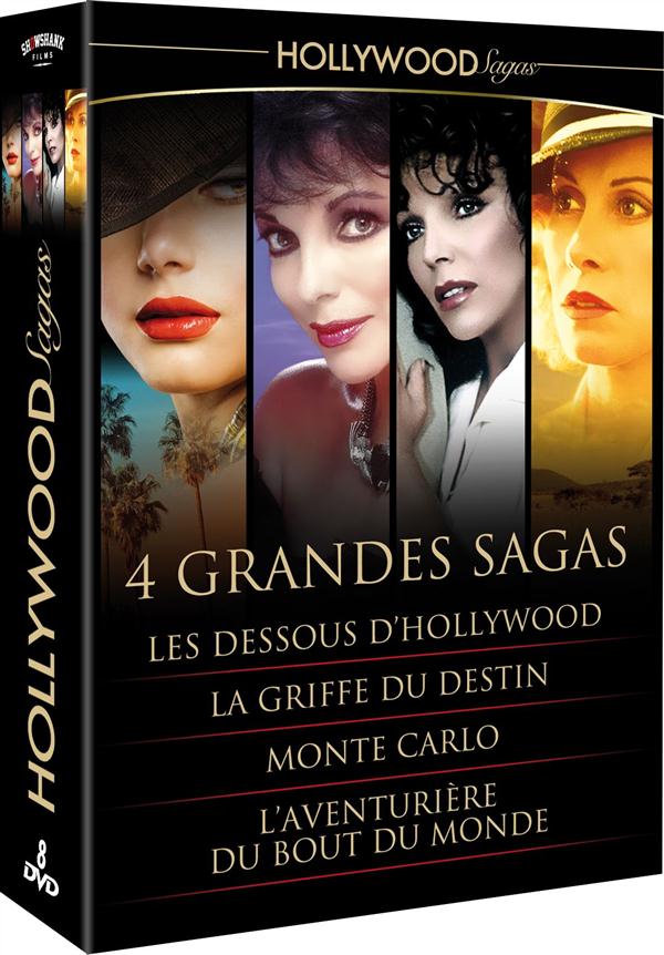 Coffret Hollywood Sagas : Les Dessous De Hollywood  La Griffe Du Destin  Monte Carlo  L'aventurière Du Bout Du Monde [DVD]
