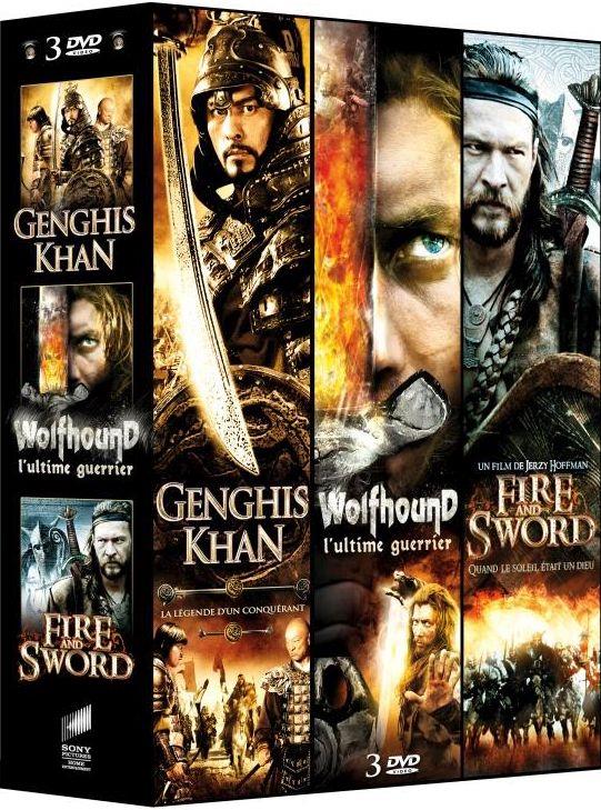 Coffret épique 3 Films : Gengis Khan  Wolfhound  Fire And Sword [DVD]