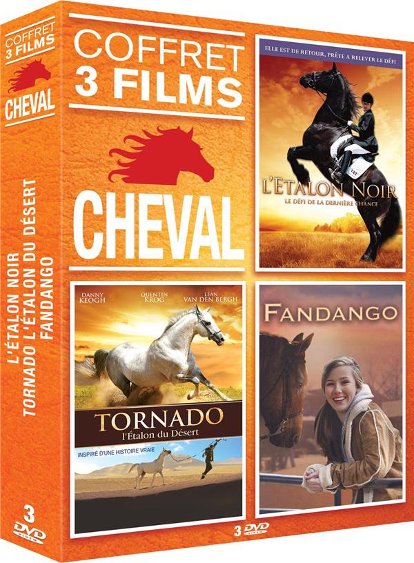 Cheval n° 1 - Coffret 3 films : L'étalon Noir + Tornado - L'étalon du désert + Fandago [DVD]
