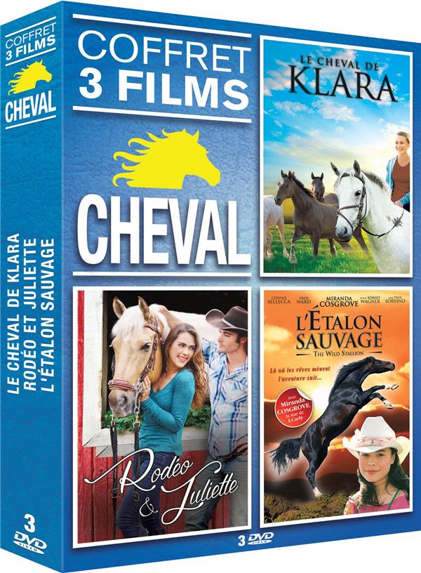 Cheval n° 2 - Coffret 3 films : Le cheval de Klara + Rodéo et Juliette + L'étalon sauvage [DVD]