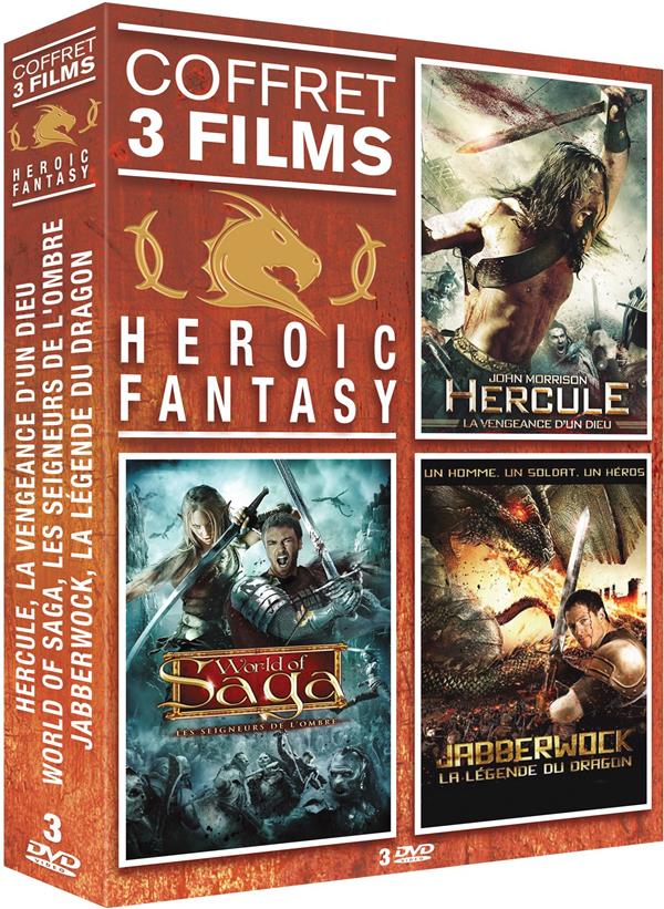 Hercule, la vengeance d'un dieu + World of Saga, les seigneurs de l'ombre + Jabberwock, la légende du dragon [DVD]