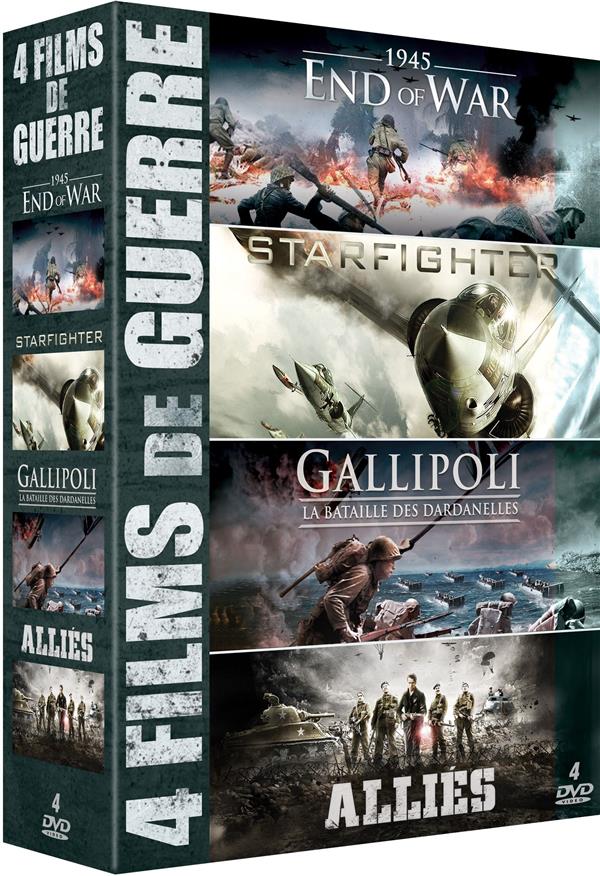 4 films de guerre : 1945 - End of War + Starfighter + Gallipoli - La bataille des Dardanelles + Alliés [DVD]