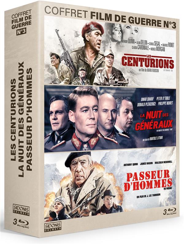 Les Centurions + La nuit généraux + Passeur d'hommes [Blu-ray] - flash vidéo