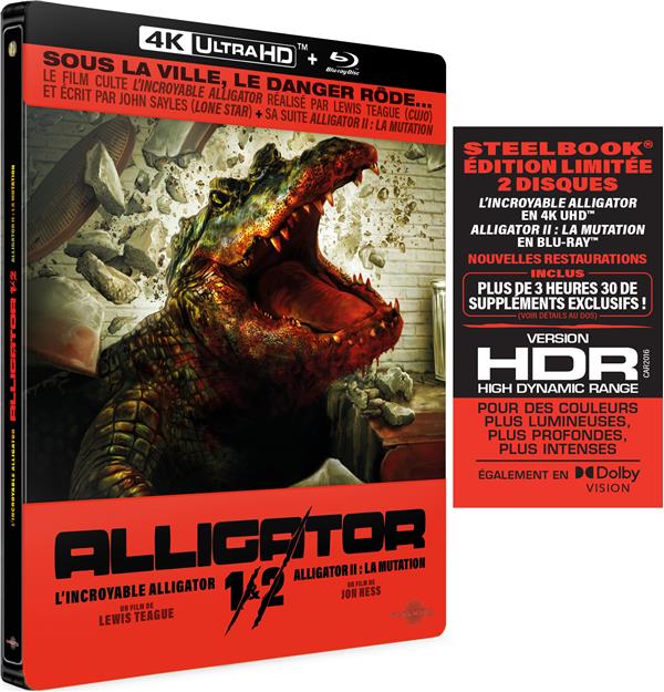 Alligator I & II : L'Incroyable Alligator + Alligator II : La Mutation [4K Ultra HD]