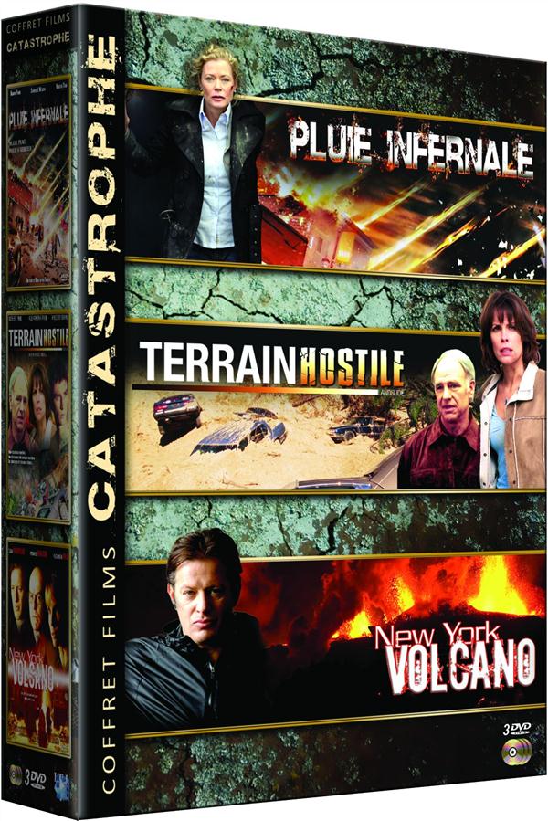 Coffret Films Catastrophes : Pluie Infernale Terrain Hostile New York Volcano [DVD] - flash vidéo