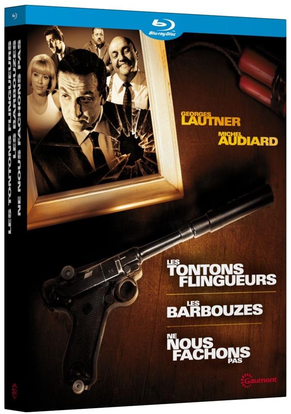 Georges Lautner / Michel Audiard : Les tontons flingueurs + Les barbouzes + Ne nous fâchons pas [Blu-ray] - flash vidéo