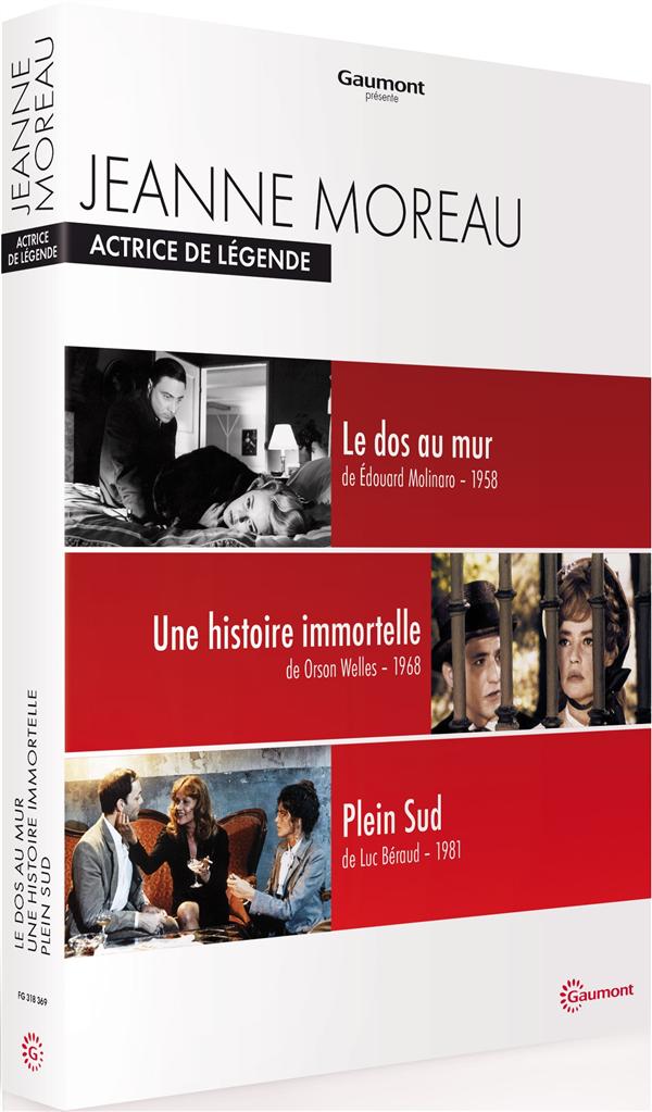 Coffret Jeanne Moreau : Le Dos Au Mur Une Histoire Immortelle Plein Sud [DVD] - flash vidéo