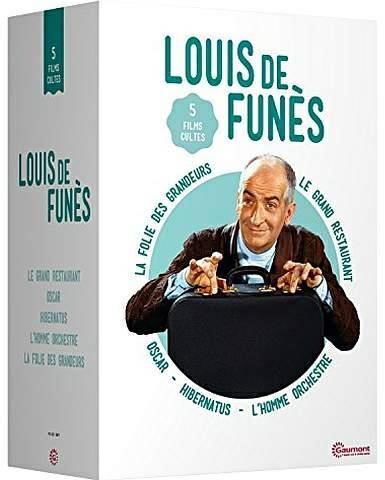Louis de Funès - 5 films cultes : Le grand restaurant + Oscar + Hibernatus + L'homme orchestre + La folie des grandeurs [DVD] - flash vidéo