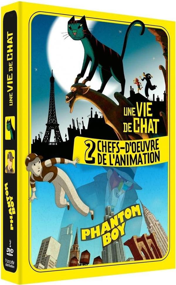 Coffret Chefs-d'oeuvres De L'animation 2 Films : Phantom Boy  Une Vie De Chat [DVD]