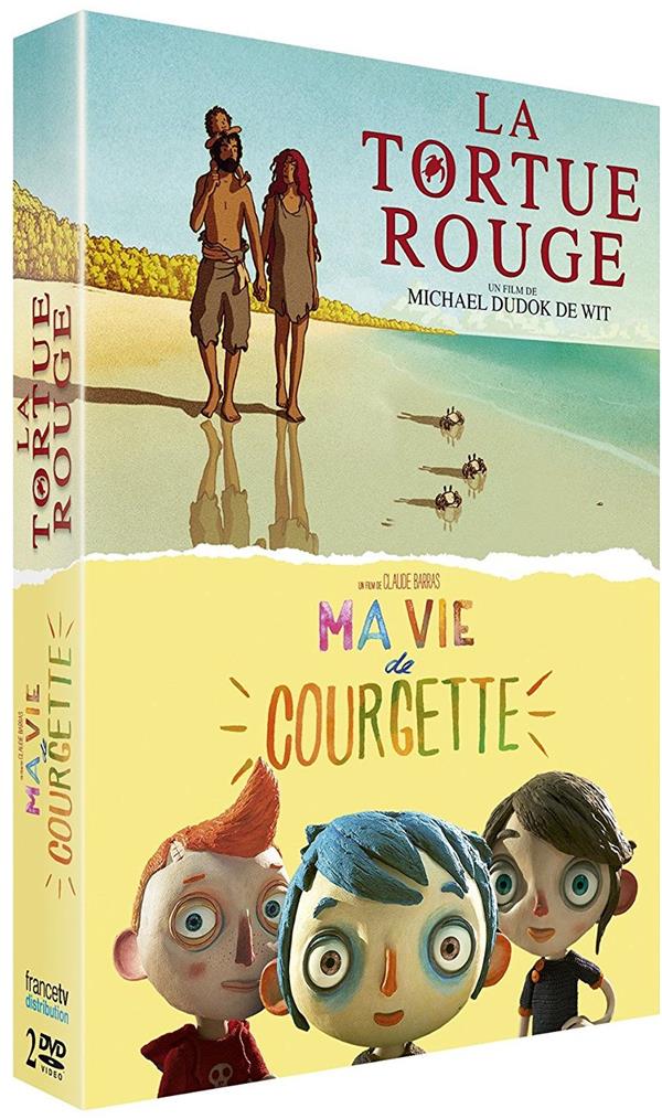 Coffret Animation 2 Films : Ma Vie De Courgette La Tortue Rouge [DVD] - flash vidéo