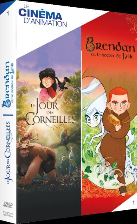 Coffret Animation, Vol. 1, 2 Films : Le Jour Des Corneilles Brendan Et Le Secret De Kells [DVD] - flash vidéo