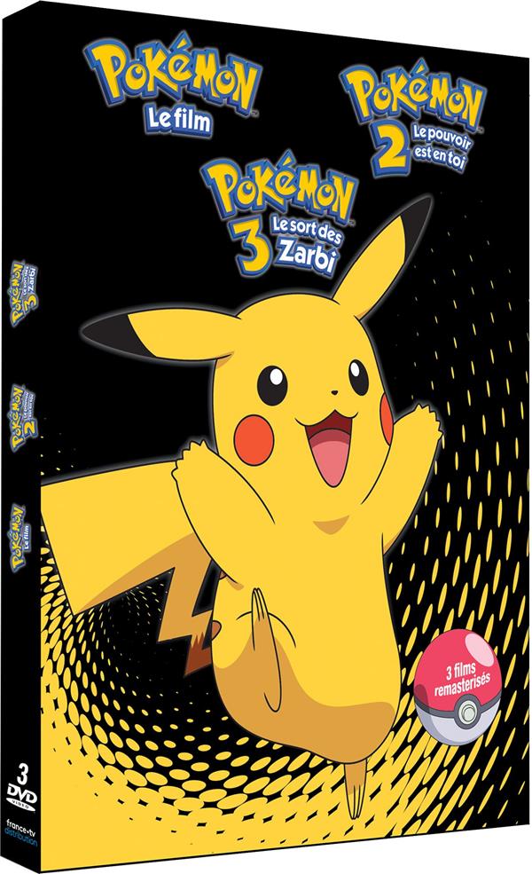 Coffret Pokémon 3 Films : Mewto Contre Mew Le Pouvoir Est En Toi Le Sort Des Zarbi [DVD] - flash vidéo