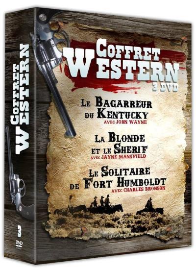 Coffret Western 3 films : Le Bagarreur du Kentucky + La Blonde et le shérif + Le Solitaire de Fort Humboldt [DVD] - flash vidéo