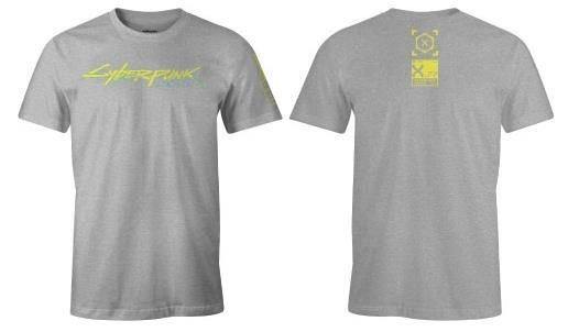 Cyberpunk 2077 - Logo Grey T-Shirt - L - flash vidéo