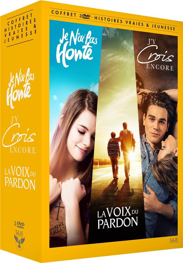 Histoires vraies et jeunesse - Coffret 3 films : Je n'ai pas honte + La voix du pardon + J'y crois encore [DVD] - flash vidéo