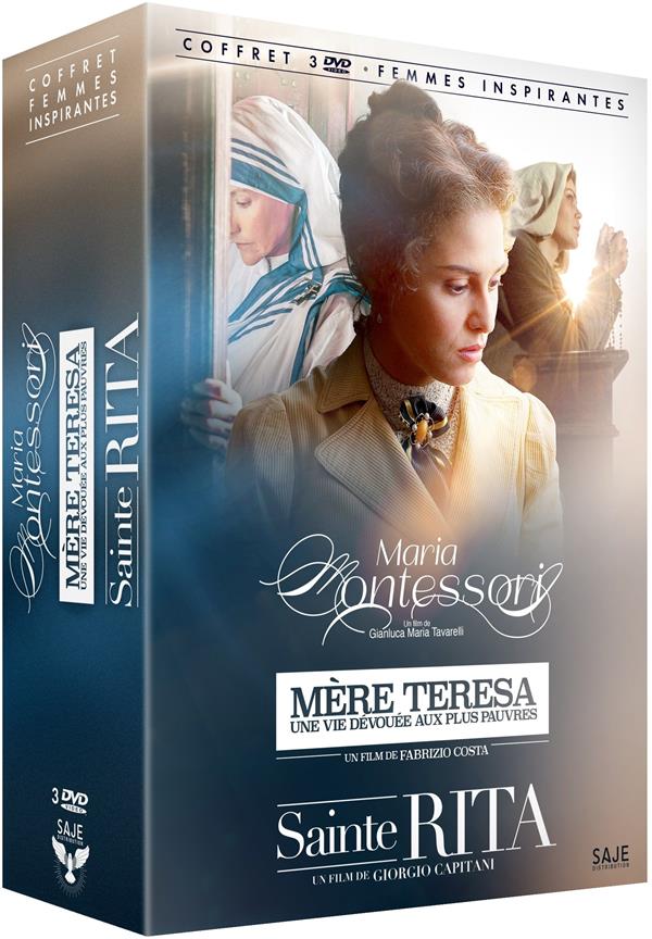 Femmes inspirantes - Coffret 3 films : Sainte Rita + Maria Montessori + Mère Teresa : Une vie dévouée aux plus pauvres [DVD]