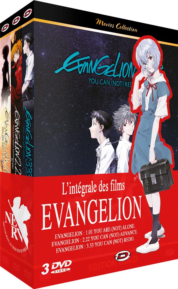 Coffret evangelion (neon genesis), 3 films ; 1.01 ; 2.22 ; 3.33 [DVD] - flash vidéo