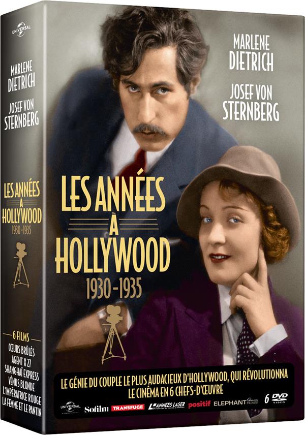Marlene Dietrich - Josef von Sternberg - Les années à Hollywood 1930 à 1935 - Coffret 6 films [DVD] - flash vidéo