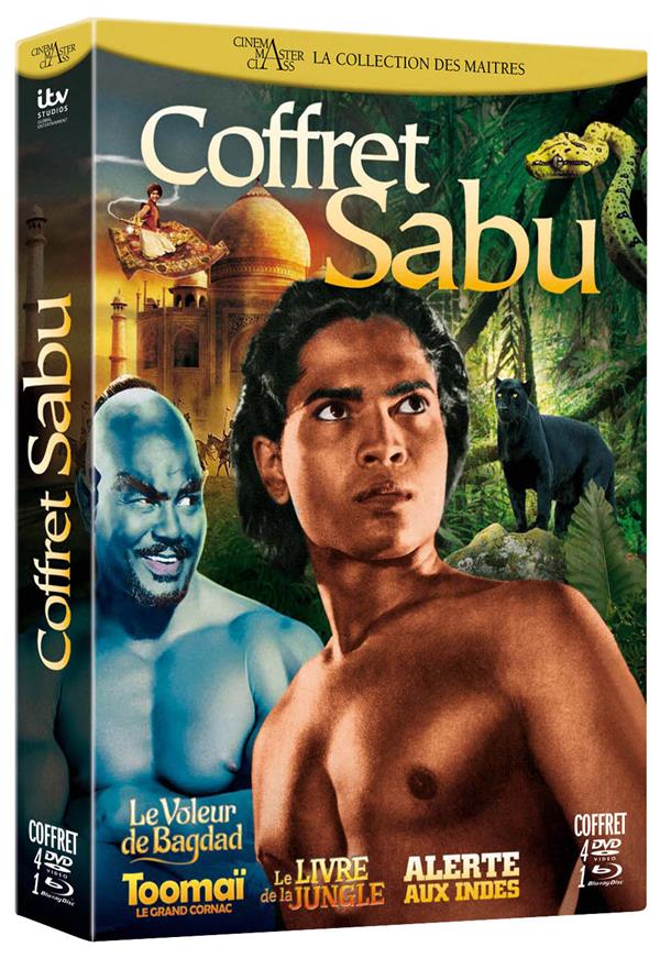 Coffret Sabu : Le voleur de Bagdad + Toomaï, le grand Cornac + Le livre de la jungle + Alerte aux Indes [Blu-ray]