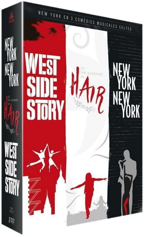 Coffret Comédies Musicales 3 Films : Hair  New York New York West Side Story [DVD]