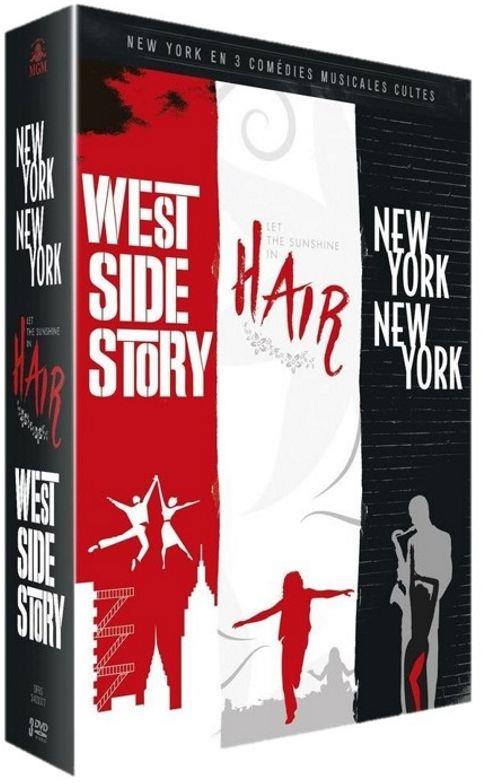 Coffret Comédies Musicales 3 Films : Hair New York New York West Side Story [DVD] - flash vidéo
