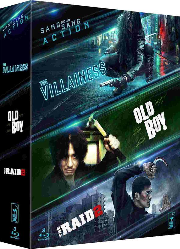 Coffret Action Asiatique - Collection de 3 films - The Villainess + Raid 2 + Old Boy [Blu-ray] - flash vidéo