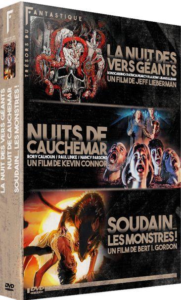 Trésors du Fantastique Vol. 1 : La Nuit des vers géants + Nuits de cauchemar + Soudain les monstres [DVD] - flash vidéo