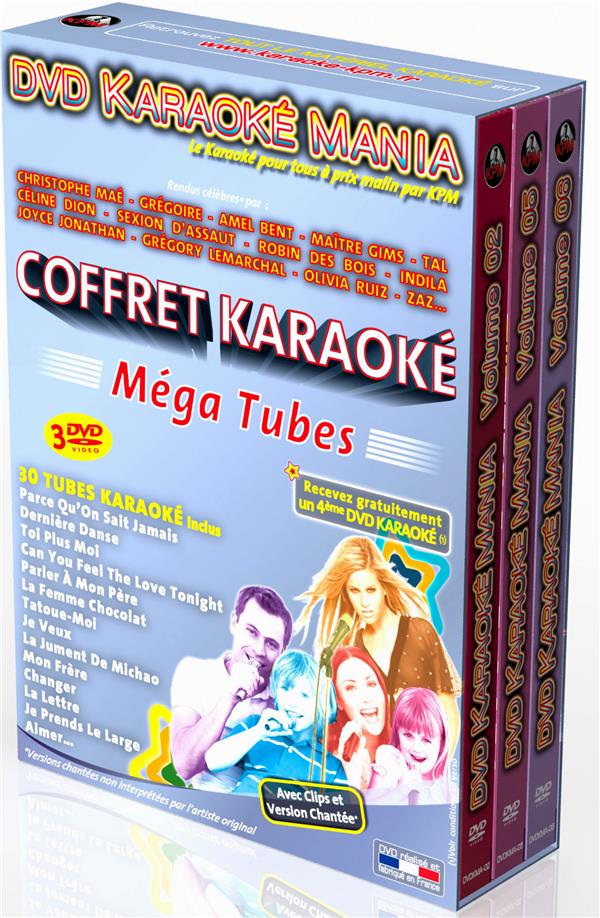DVD Karaoké Mania - Coffret 3 DVD : Spécial Méga Tubes [DVD]