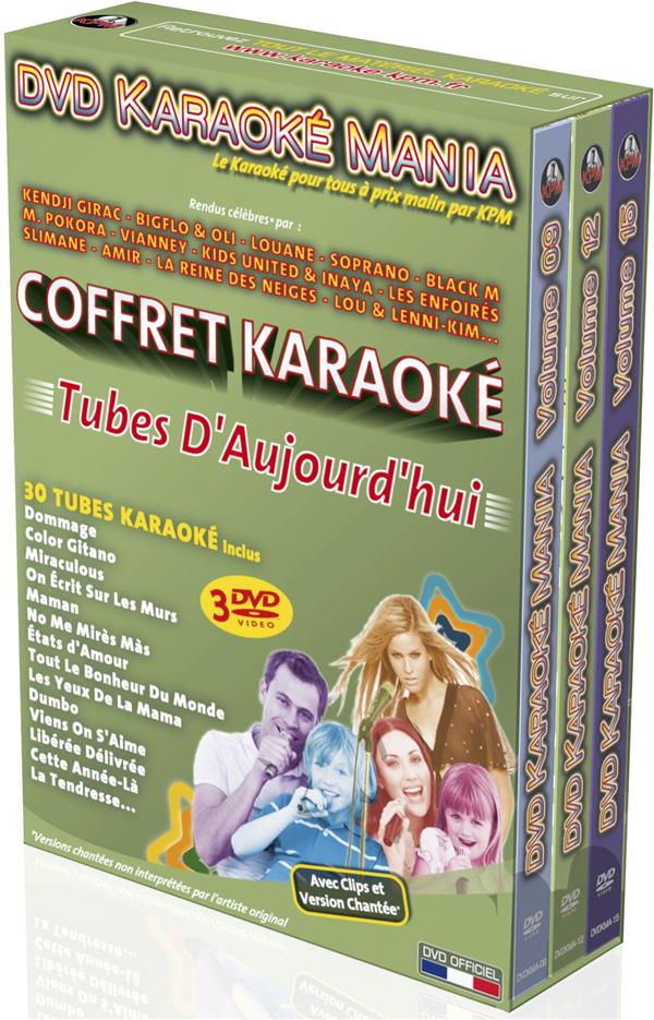 DVD Karaoké Mania - Coffret 3 DVD : Tubes d'aujourd'hui (2017 à 2019) [DVD]