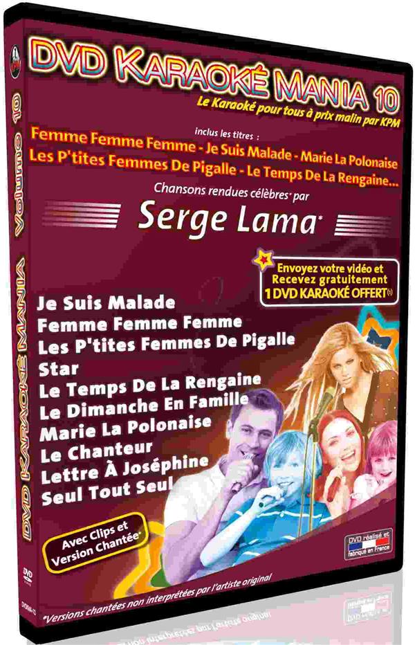 DVD Karaoké Mania 10 : Serge Lama [DVD]