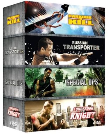 Coffret action : parkour to kill ; russian transporter ; special ops ; the underdog knight [DVD]