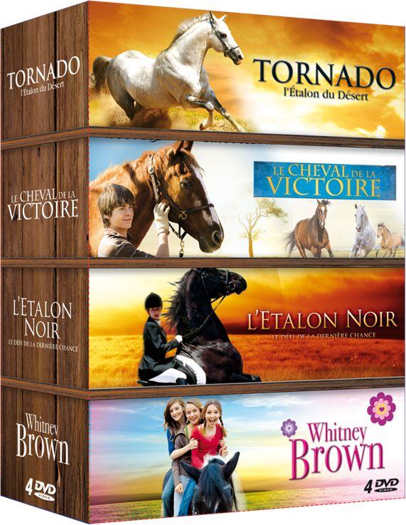 Cheval n° 2 - Coffret 4 films : Tornado - L'étalon du désert + Le cheval de la victoire + L'étalon Noir + Whitney Brown [DVD]