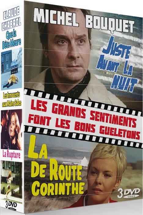 Michel Bouquet : La route de Corinthe + Les grands sentiments font les bons gueuletons + Juste avant la nuit [DVD] - flash vidéo