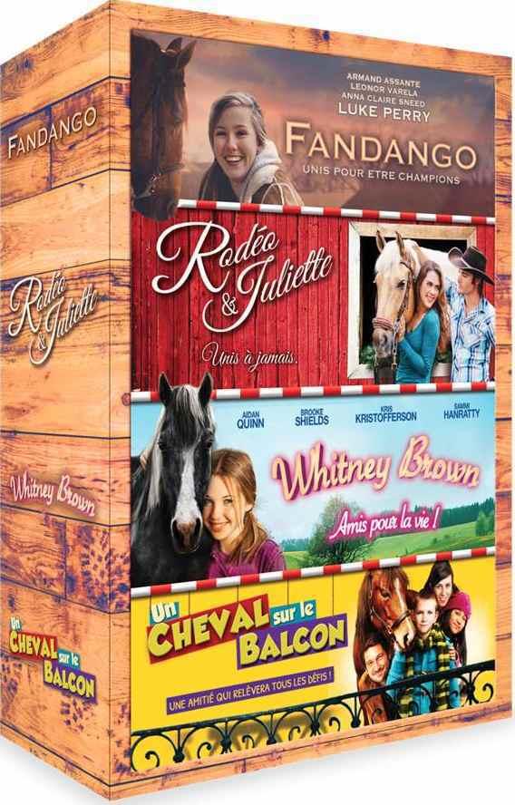 Cheval n° 3 - Coffret 4 films : Fandango + Un Cheval sur le balcon + Whitney Brown + Rodéo et Juliette [DVD]
