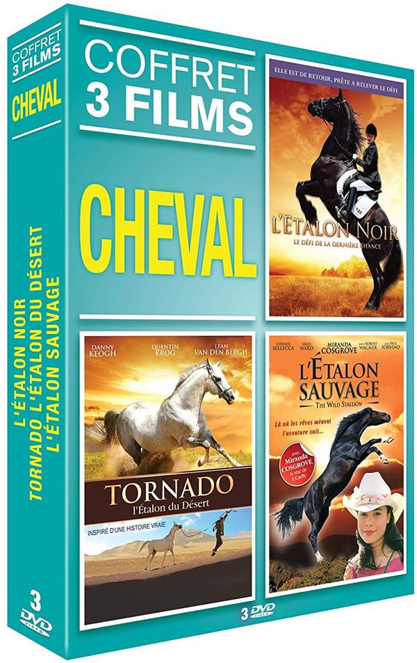 Coffret cheval 3 film : l'étalon noir, le défi de la dernière chance ; Tornado, l'étalon du désert ; l'étalon sauvage [DVD]
