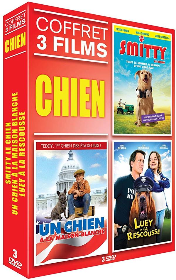 Coffret chien 3 films : Smitty le chien ; un chien à la Maison-Blanche ; Luey à la rescousse [DVD]