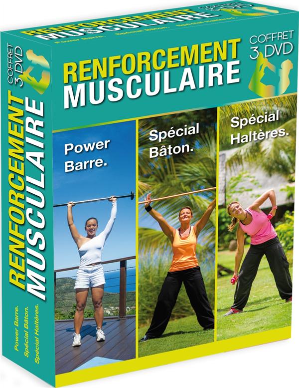 Coffret Renforcement Musculaire : Power Barre Spécial Bâton Spécial Haltères [DVD] - flash vidéo