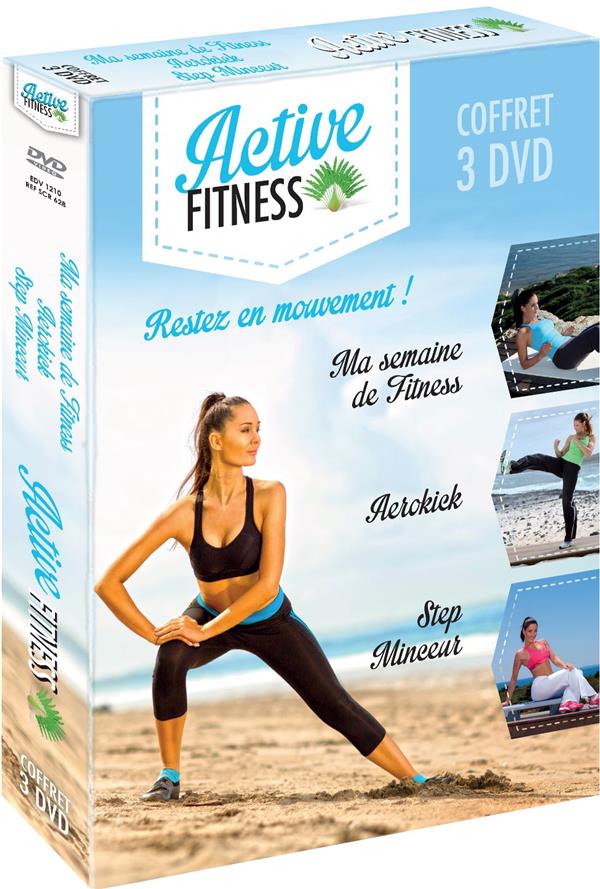 Coffret Active Fitness : Ma Semaine De Fitness Aerokiek Step Minceur [DVD] - flash vidéo