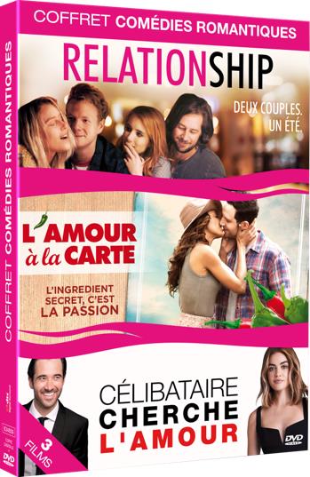 Coffret comédies romantiques : Relationship + L'Amour à la carte + Célibataire cherche l'amour [DVD]