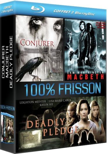 Coffret 100% Frisson : Conjurer + Macbeth + Deadly Pledge [Blu-ray]