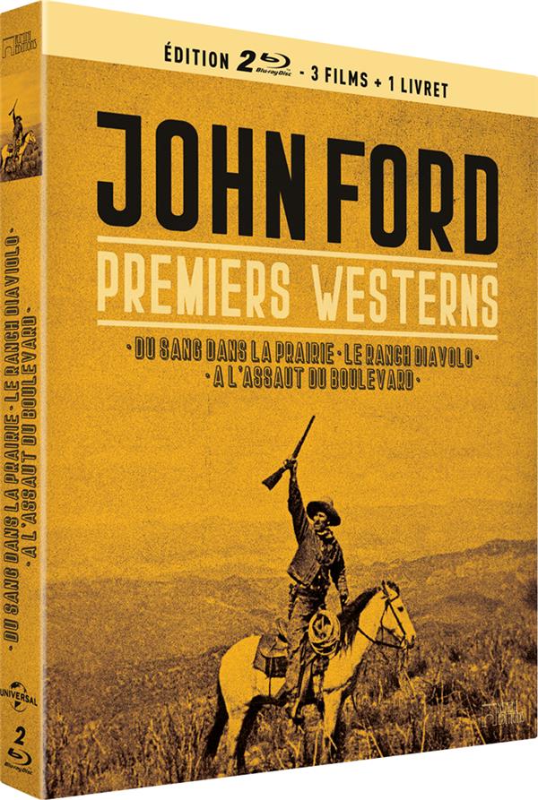John Ford - Premiers westerns : Du sang dans la prairie + Le Ranch Diavolo + À l'assaut du boulevard [Blu-ray] - flash vidéo