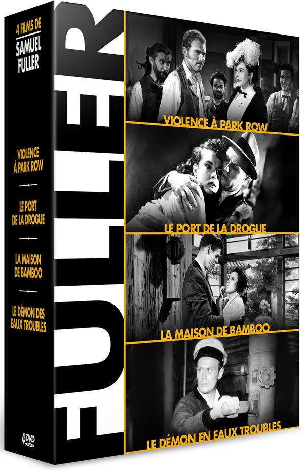 Samuel Fuller - Coffret 4 films : Violences à Park Row + Le Port de la drogue + La Maison de bambou + Le Démon des eaux troubles [DVD] - flash vidéo