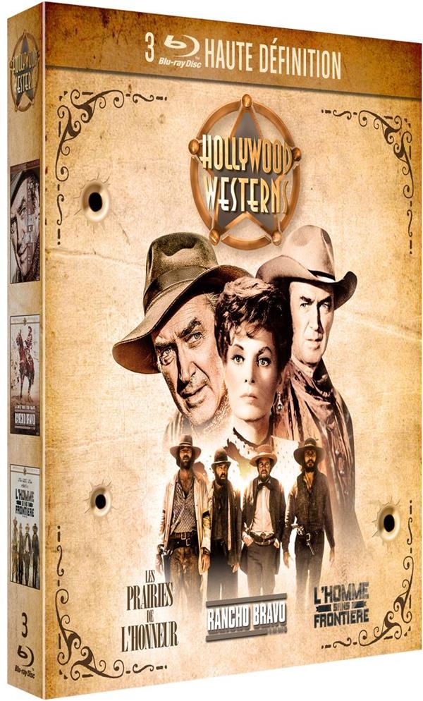 3 Westerns de légende : Rancho Bravo + L'Homme sans frontière + Les Prairies de l'honneur [Blu-ray]